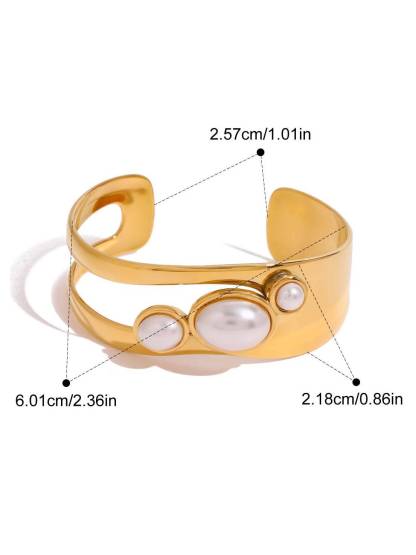 Minimale Inlaid Natural Stone Bracelet