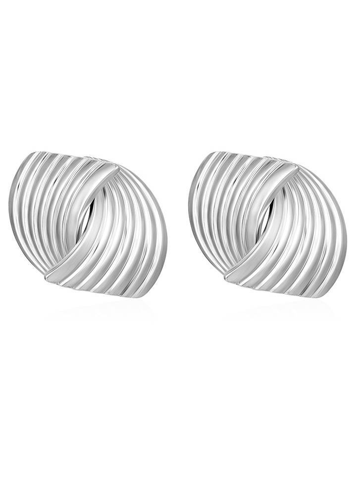 Minimalist Texture Interlaced Earrings