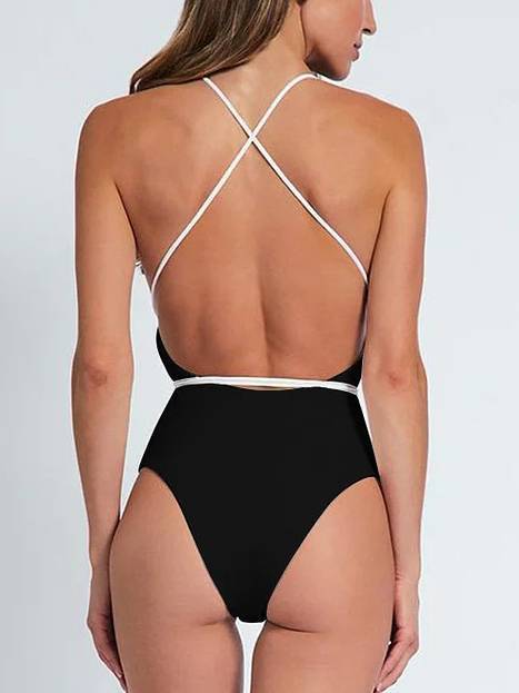 Three-Dimensional Flower One-Piece Swimsuit