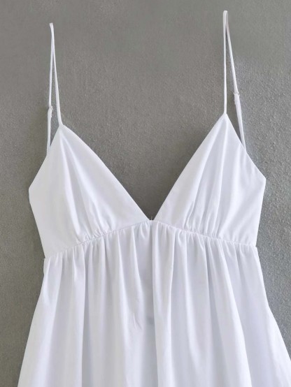 Minimalist Suspender Maxi Dress