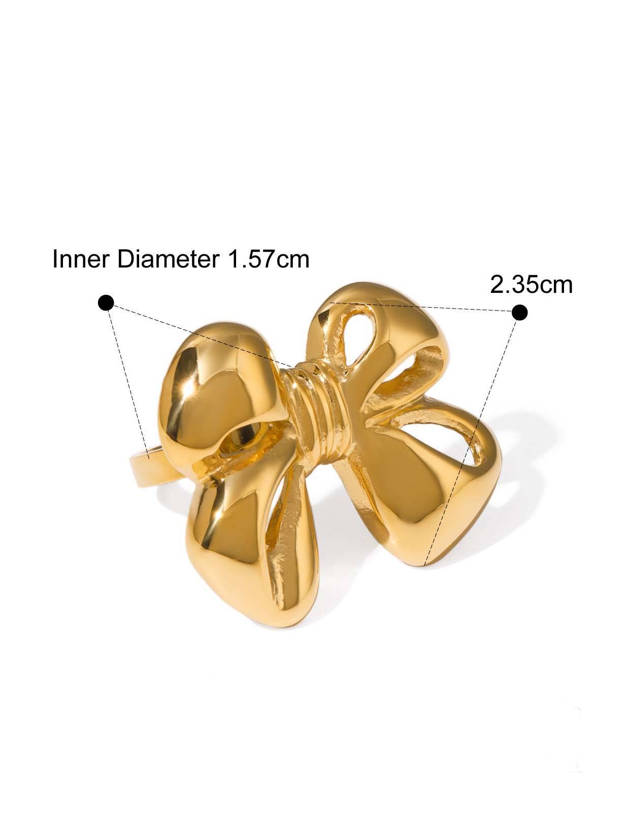 Bowknot Earrings Ring Necklace