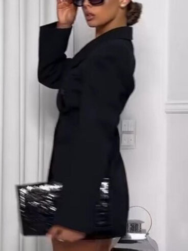 Minimalist Suit Mini Dress