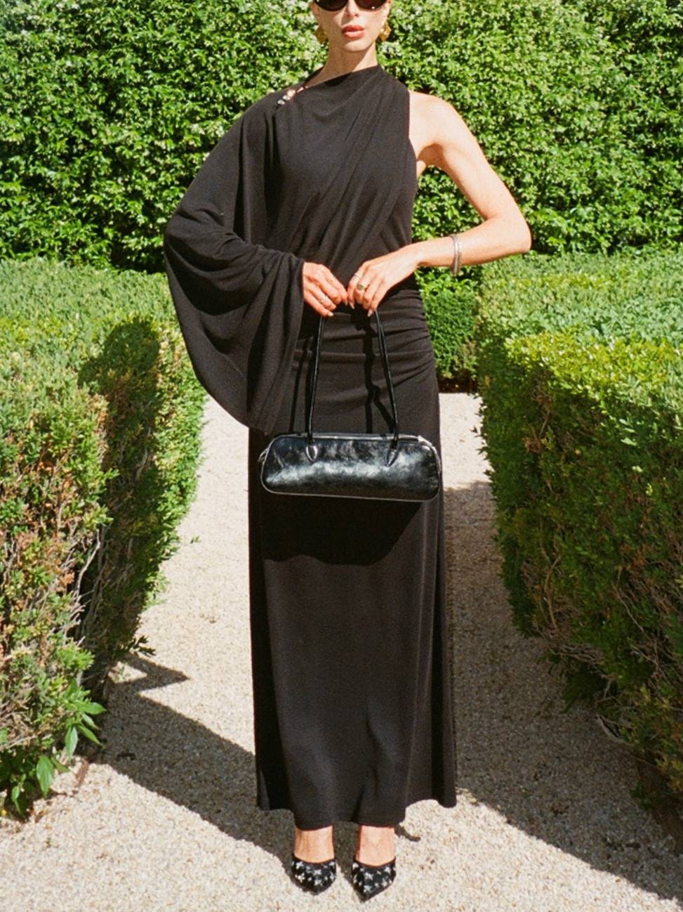 Asymmetric Design Maxi Dress