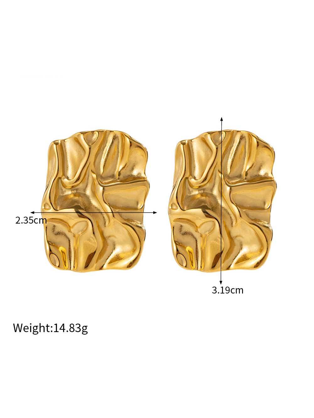 Minimalist Wavy Earrings