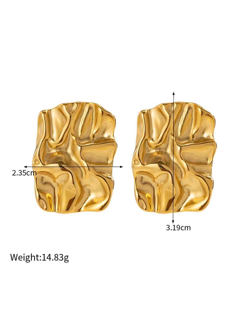 Minimalist Wavy Earrings