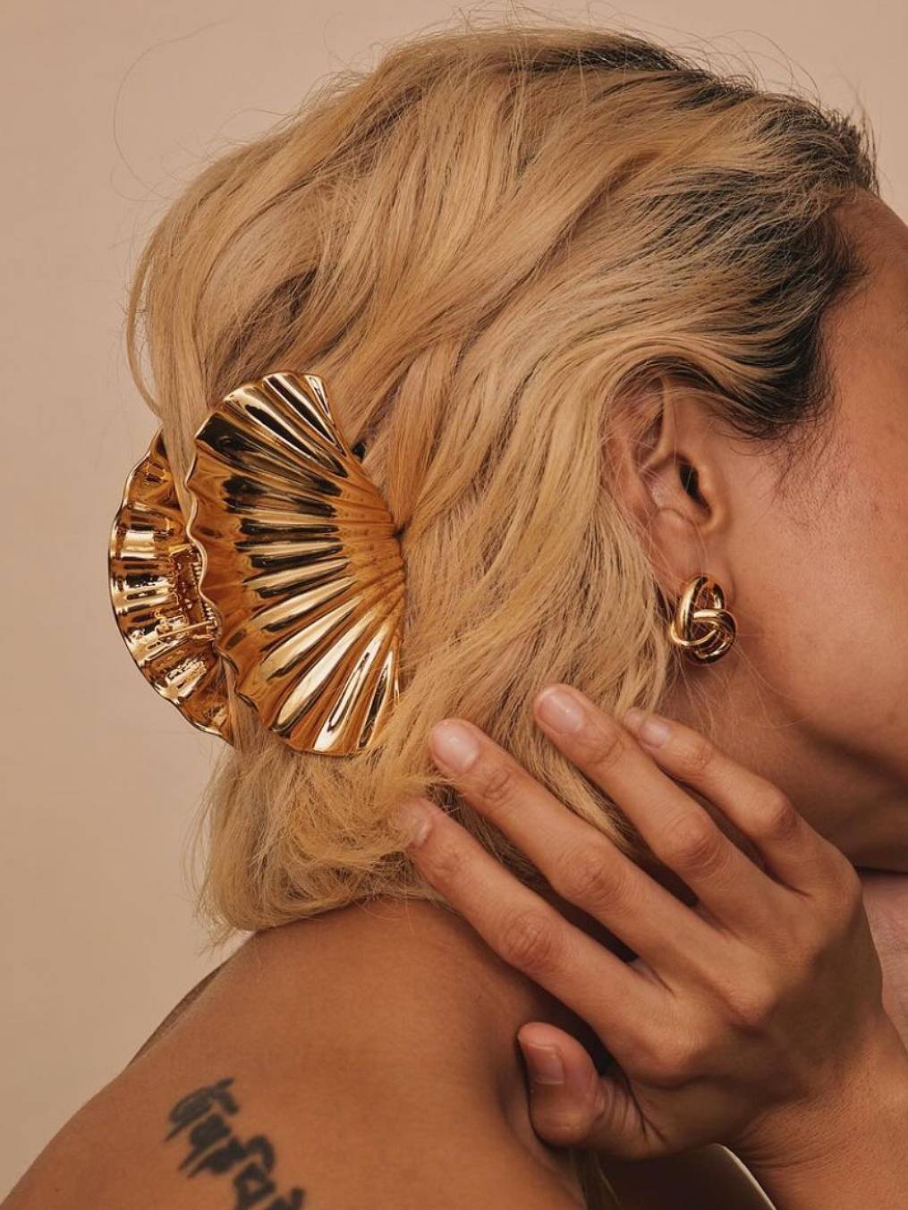 Metal Shell Hair Accessories Clip