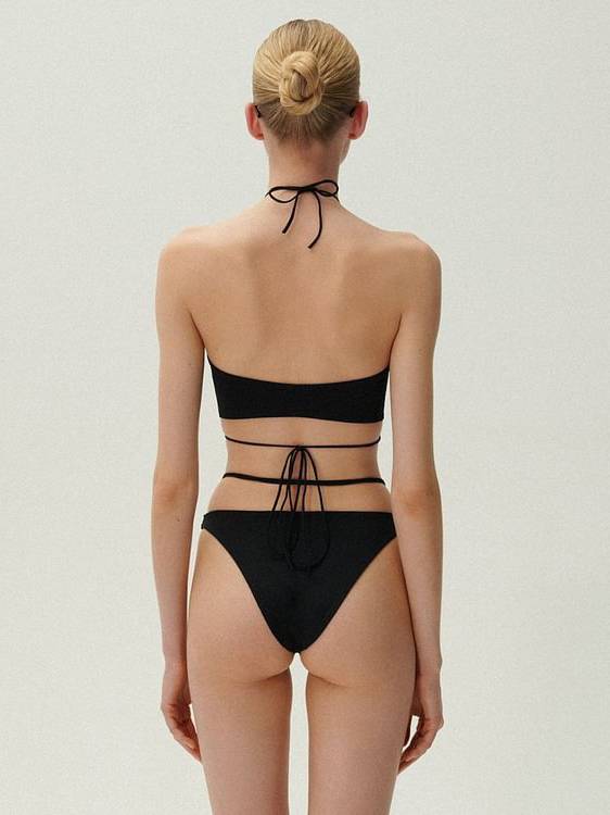 Halter Neck Three-Piece Bikini Beach Dress Set