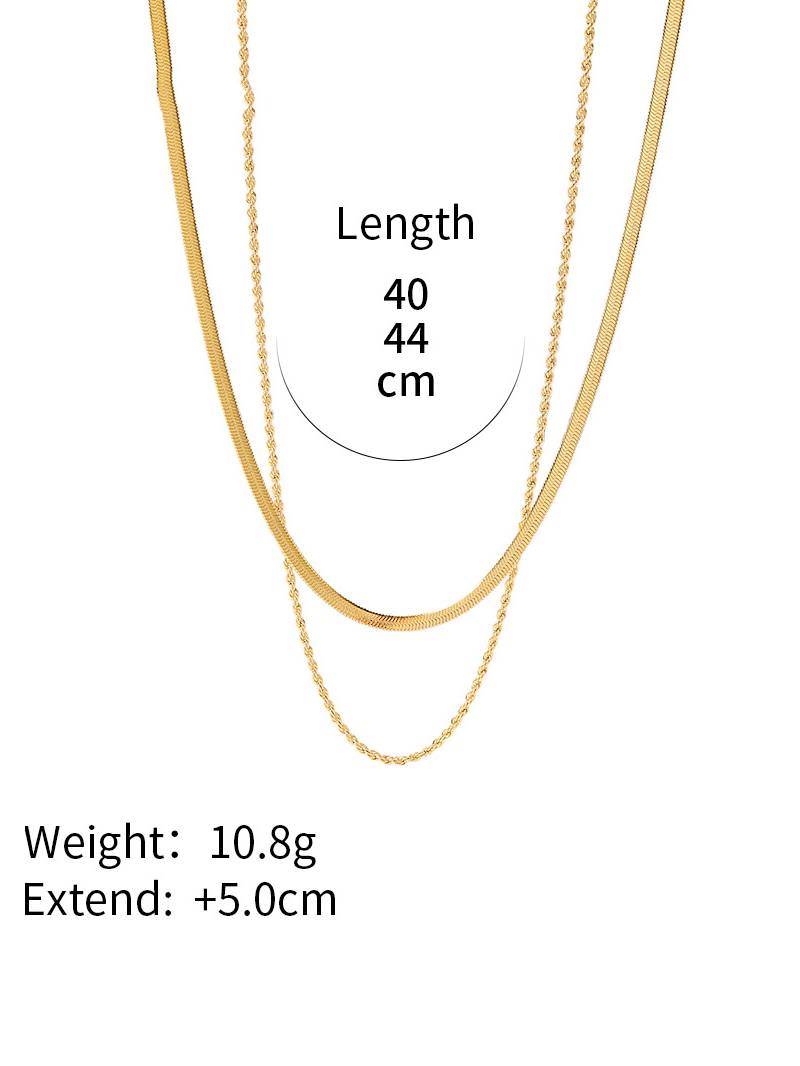 Minimalist Classic Double Layer Necklace