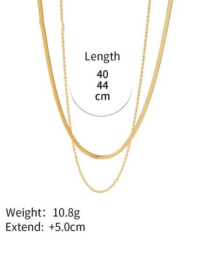 Minimalist Classic Double Layer Necklace