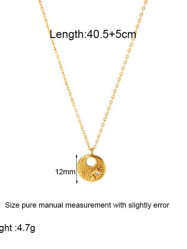 Heart Shell Palm Tree Necklace