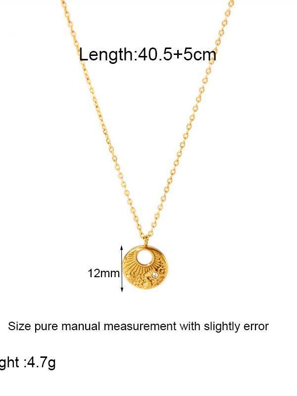 Heart Shell Palm Tree Necklace