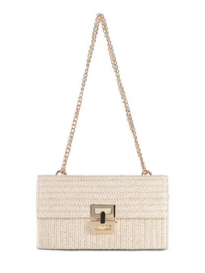 Straw Minimalist Clutch Chain Bag