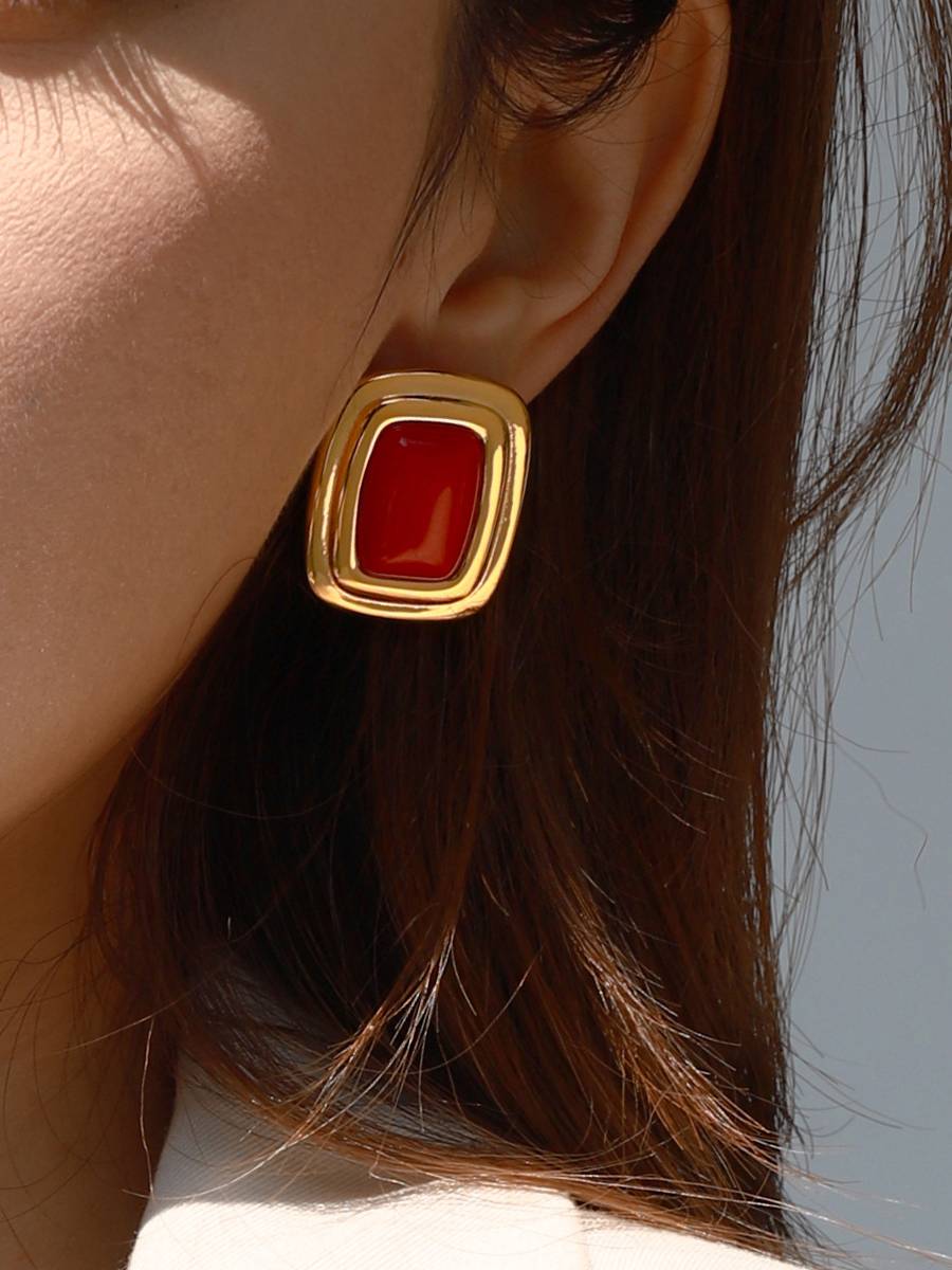 Vintage Square Earrings