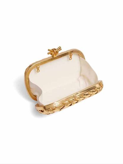 Woven Pattern Clutch Chain Bag