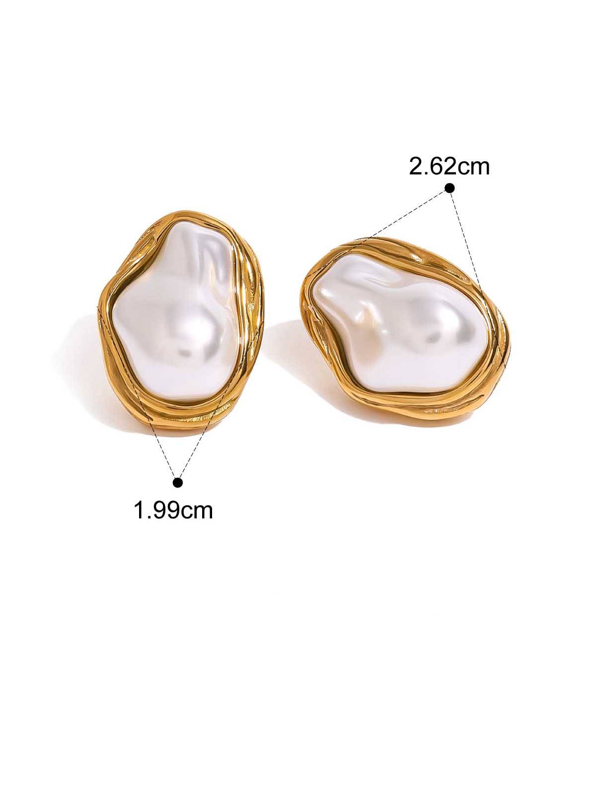 Pearl Necklace Earrings Ring