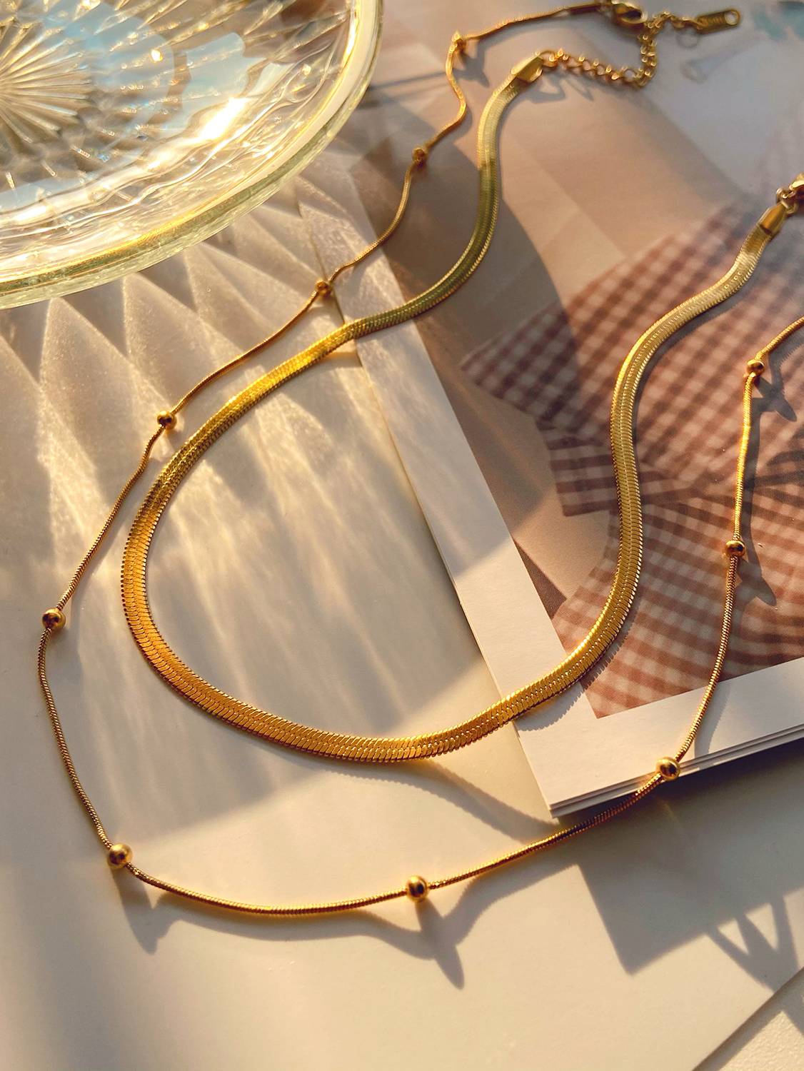 Minimalist Double-layer Necklaces