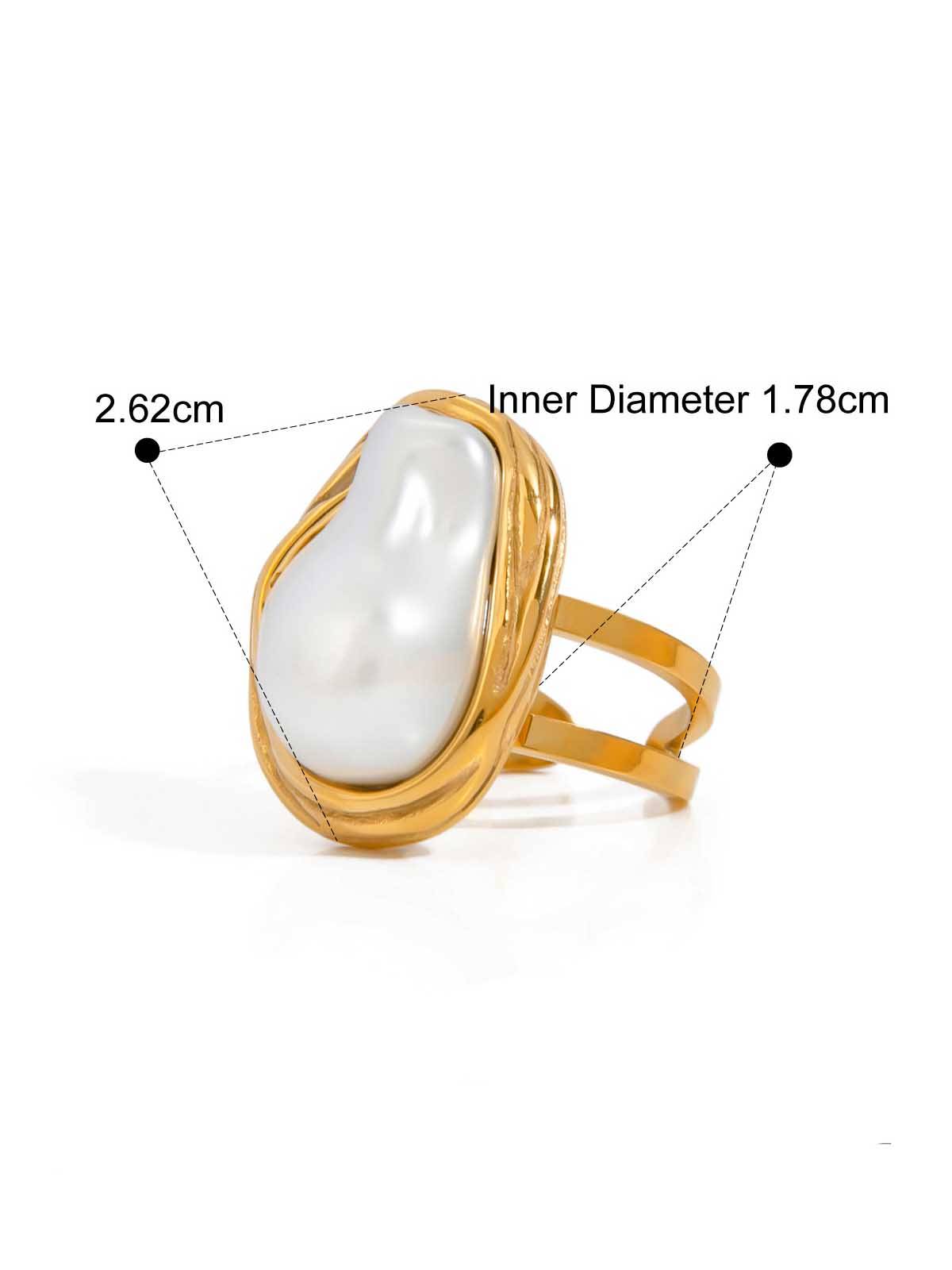 Pearl Necklace Earrings Ring