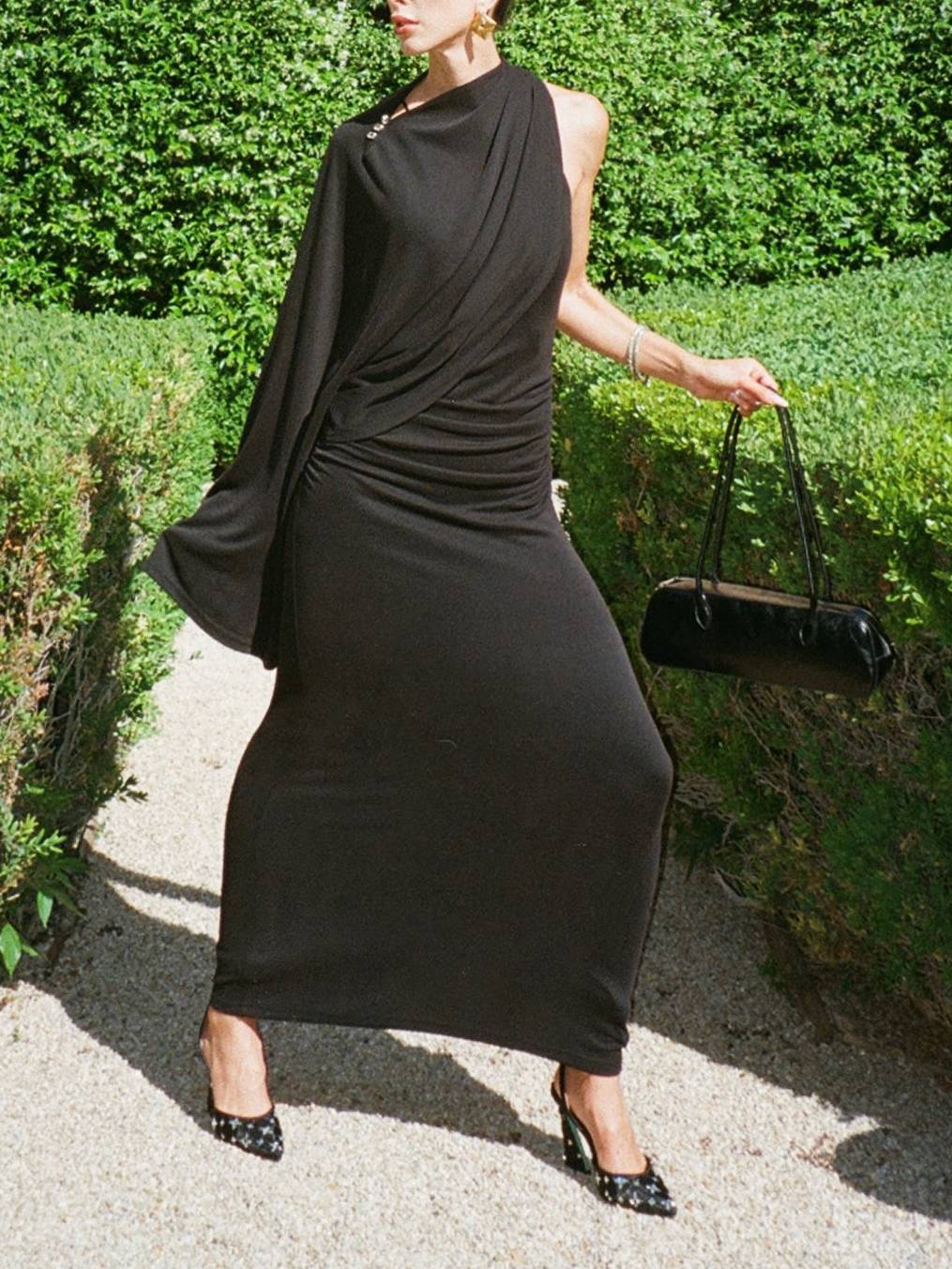 Asymmetric Design Maxi Dress