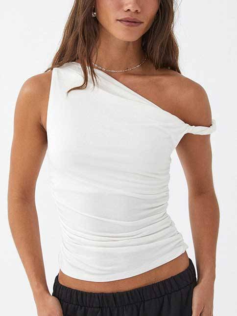 Twist Off-Shoulder T-Shirt