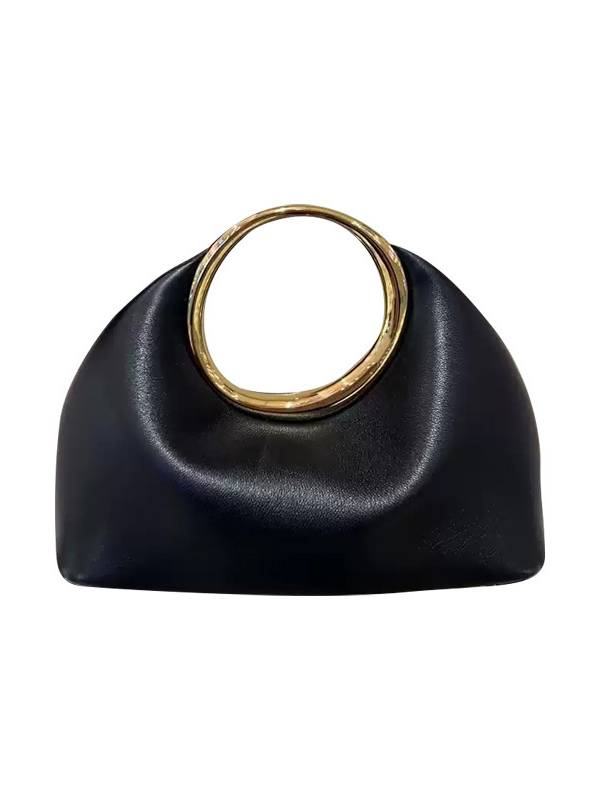 Minimalist Metal Handle Clutch