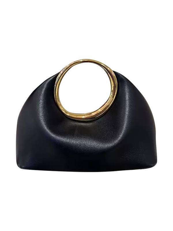 Minimalist Metal Handle Clutch