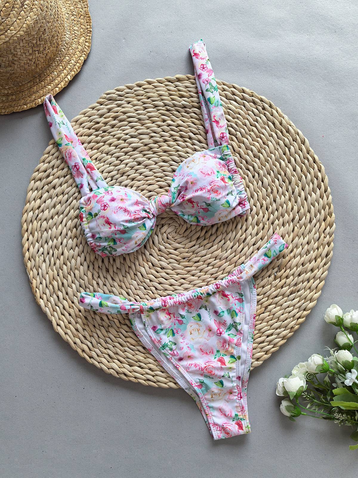Printed Bikini Two-Piece Set
