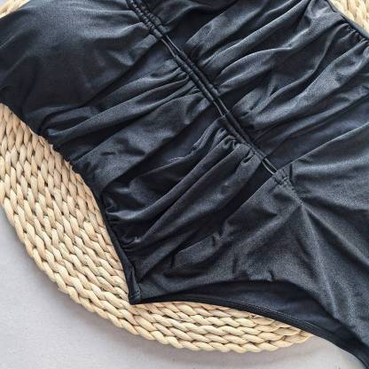 Halter Hollow One-Piece Swimsuit