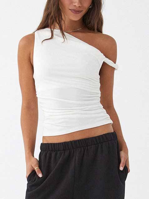 Twist Off-Shoulder T-Shirt
