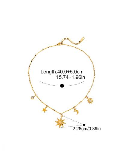 Vacation Style Sun Element Necklace Earrings Ring