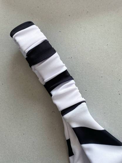 Three-Dimensional Flower Striped Bikini Two-Piece Set