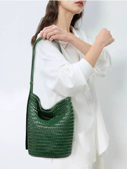 Woven Tote Bag Shoulder Bag Bucket Bag