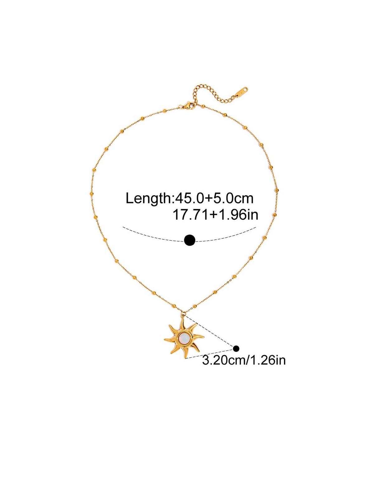 Vacation Style Sun Element Necklace Earrings Ring