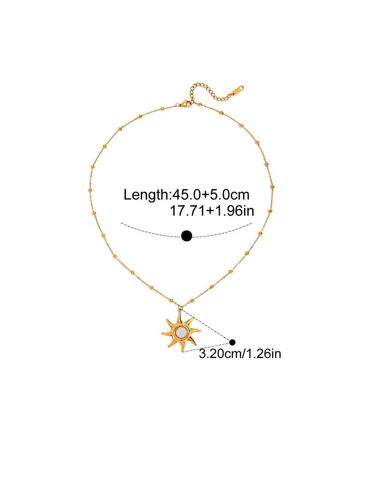 Vacation Style Sun Element Necklace Earrings Ring