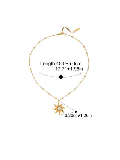 Vacation Style Sun Element Necklace Earrings Ring