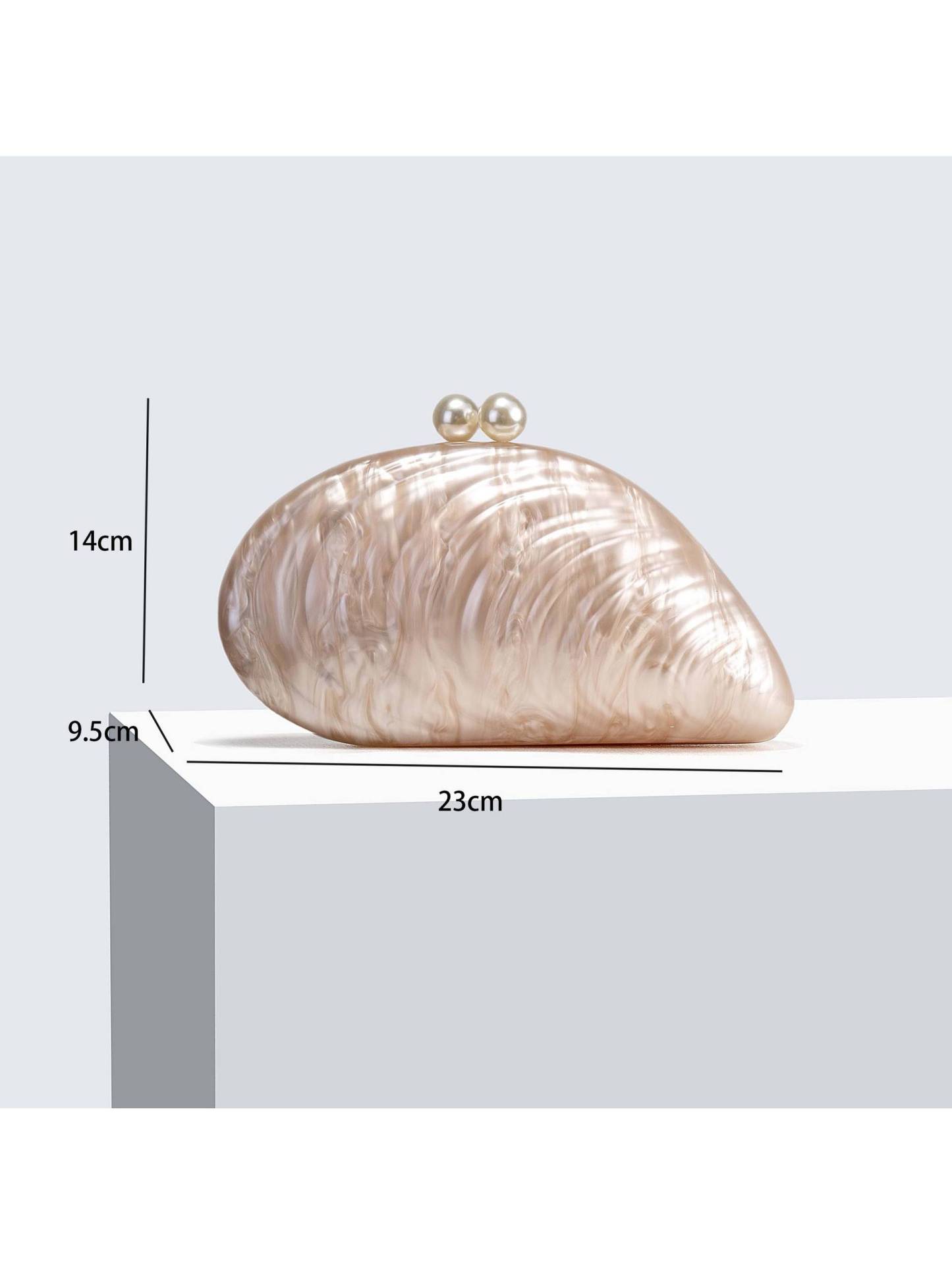 Shell Element Clutch Chain Bag