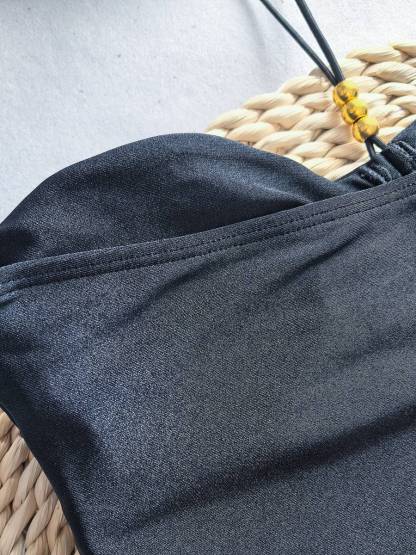 Halter Hollow One-Piece Swimsuit