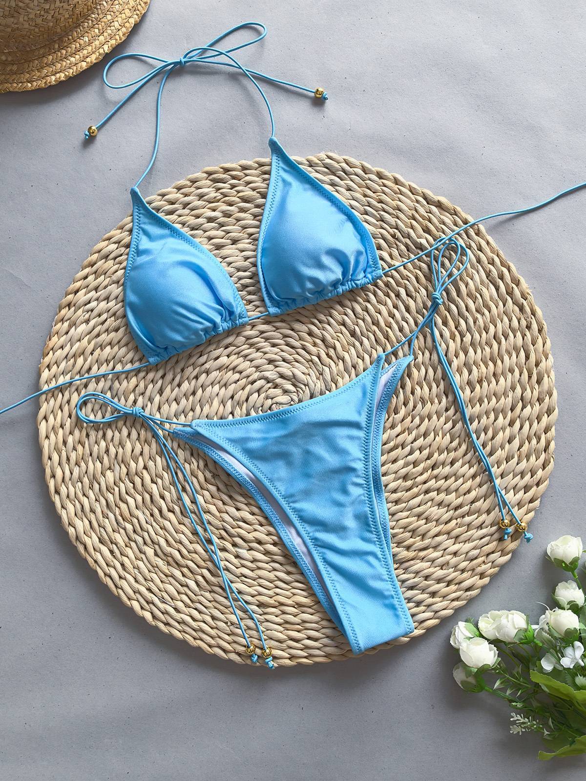 Two-way bikini three-piece set