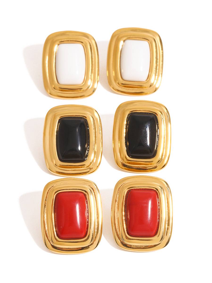 Vintage Square Earrings