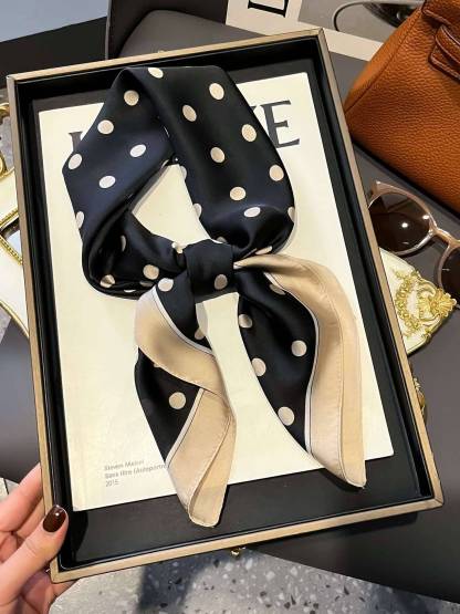 Sweet Retro Polka Dot Scarf Turban