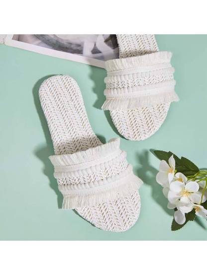 Vacation Style Straw Sandals