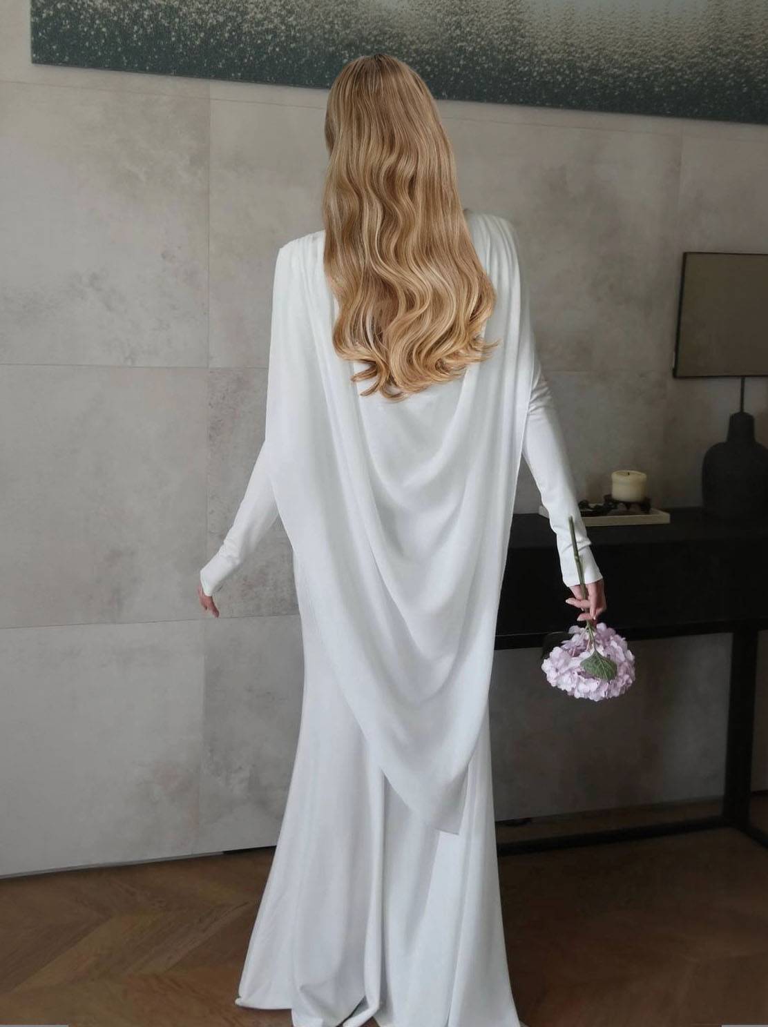 Irregular Ribbon Design Maxi Dress