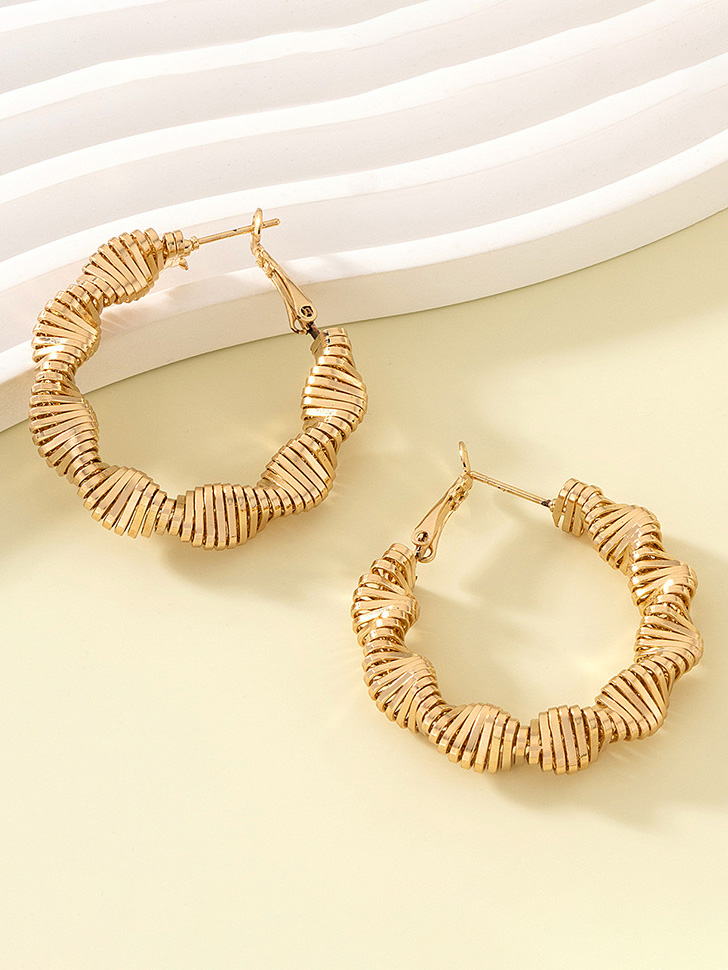 Personalized Twisted Geometric Earrings