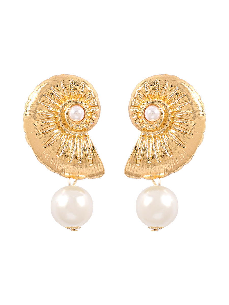 Fashionable Personality Beach Style Conch Starfish Earrings