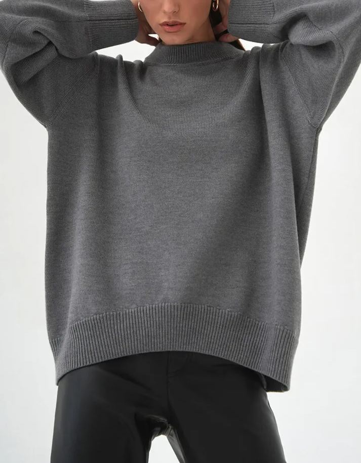 All-Match Casual Crewneck Knit Sweater