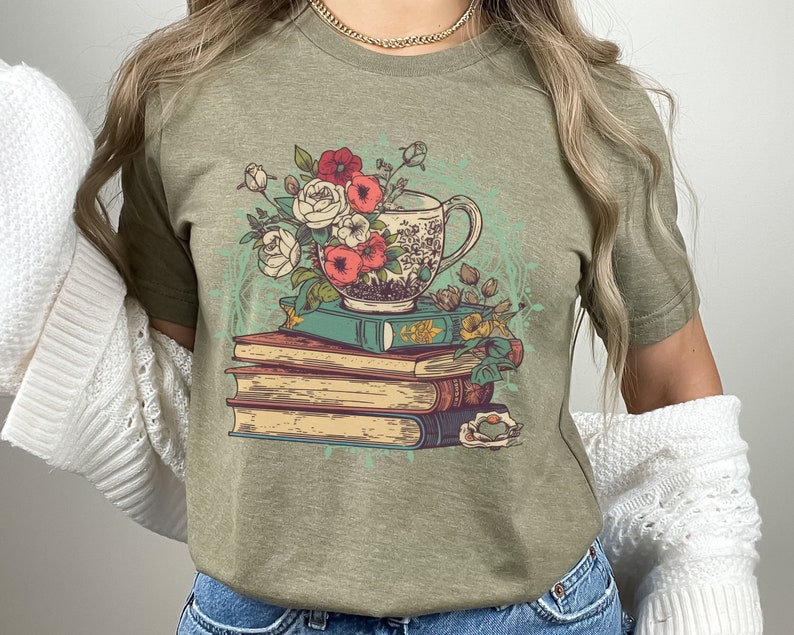 Floral Book Lover Shirt