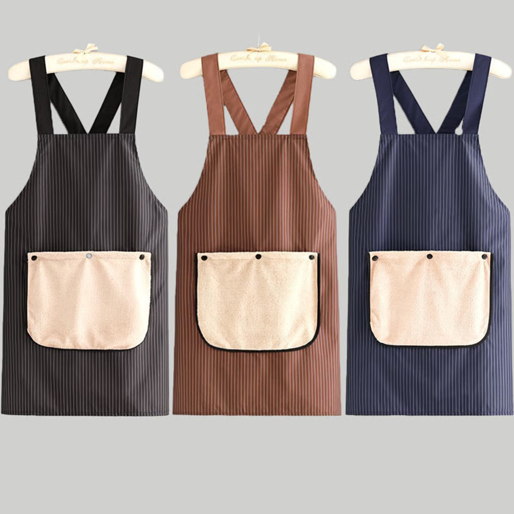 🔥Limited Time 49% Off✨Apron with Pockets for Women and Men Cross Back Design with Towel