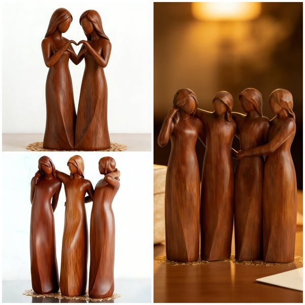 🔥LAST DAY 49% OFF🌊Sisters by My Side, Celebrates Friendships Three Sisters Sculpture