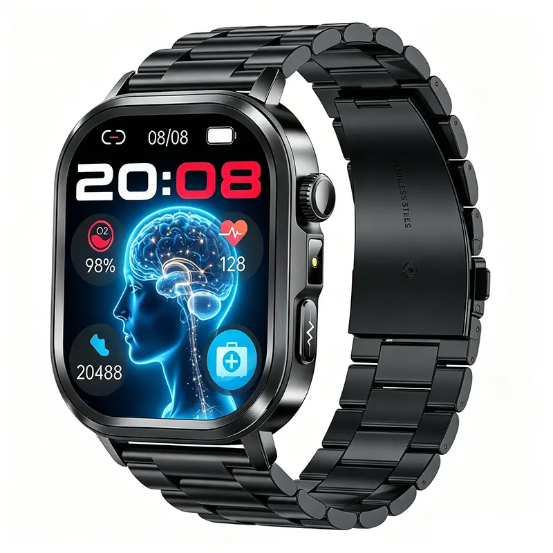 Health Smart Watch 24/7 ECG Heart Rate Blood Glucose Blood Oxygen Blood Pressure Sleep Health Monitor