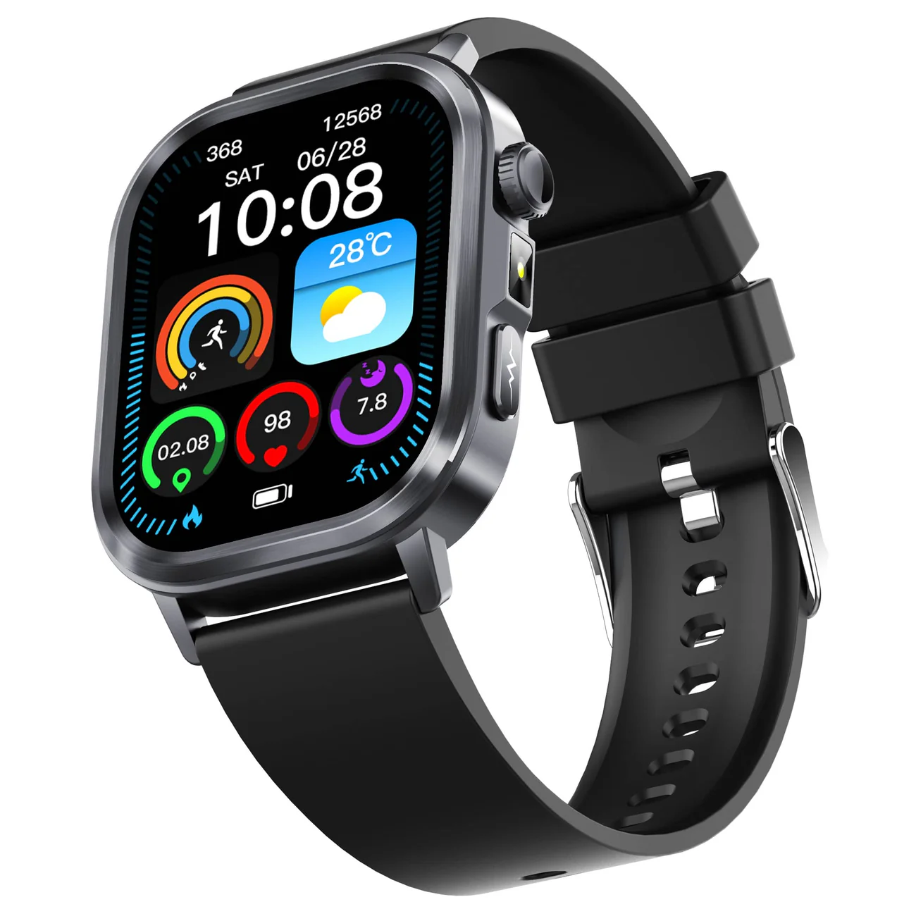 Health Smart Watch 24/7 ECG Heart Rate Blood Glucose Blood Oxygen Blood Pressure Sleep Health Monitor