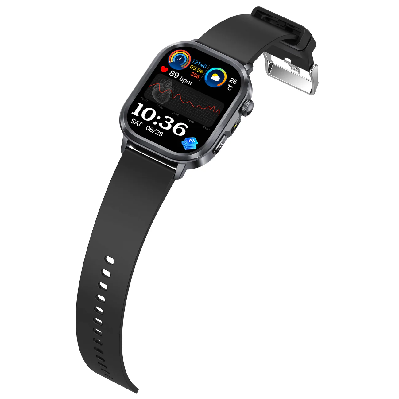 Health Smart Watch 24/7 ECG Heart Rate Blood Glucose Blood Oxygen Blood Pressure Sleep Health Monitor